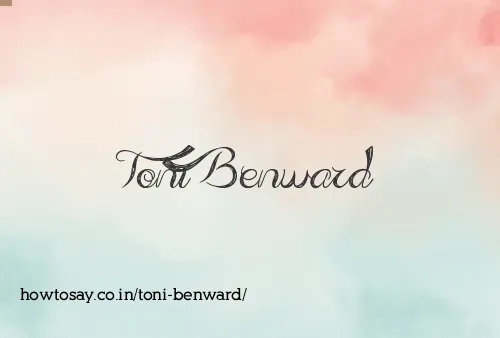 Toni Benward