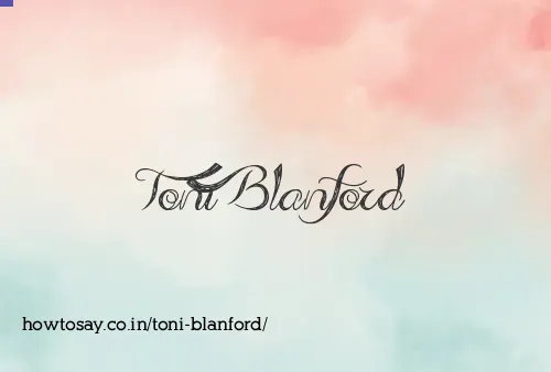 Toni Blanford