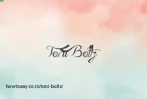 Toni Boltz