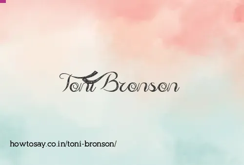 Toni Bronson