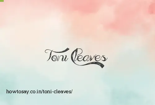 Toni Cleaves