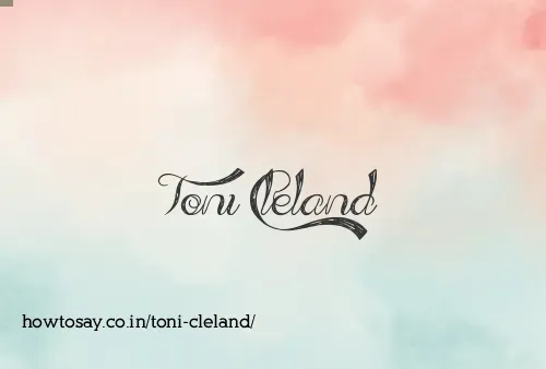 Toni Cleland