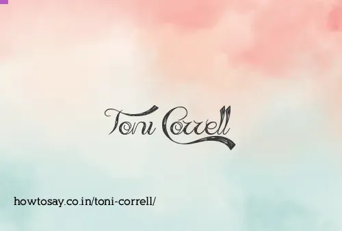 Toni Correll