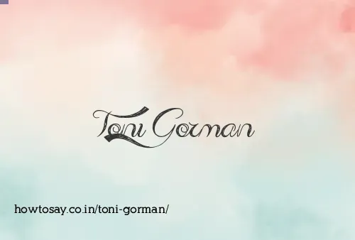 Toni Gorman
