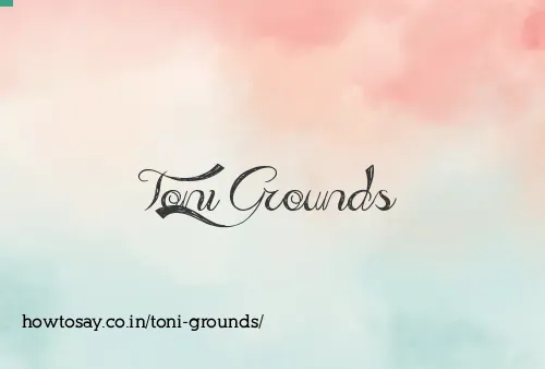 Toni Grounds