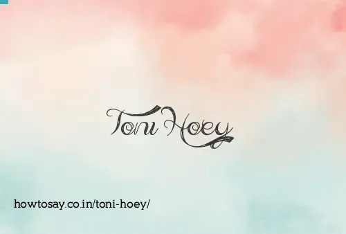 Toni Hoey
