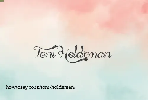 Toni Holdeman