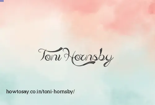 Toni Hornsby