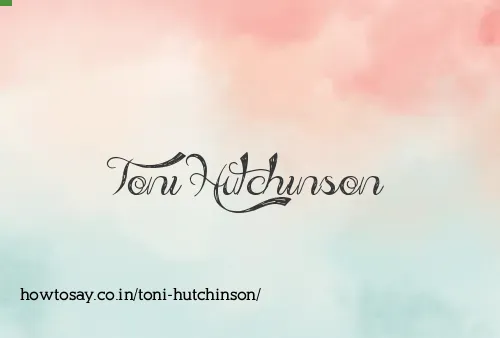 Toni Hutchinson