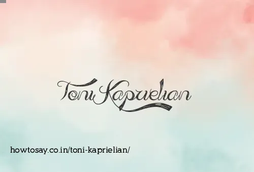 Toni Kaprielian