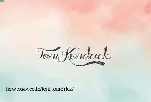 Toni Kendrick