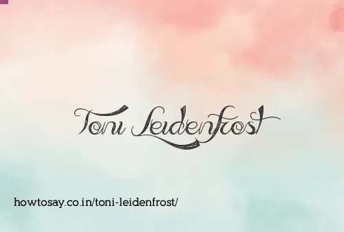 Toni Leidenfrost