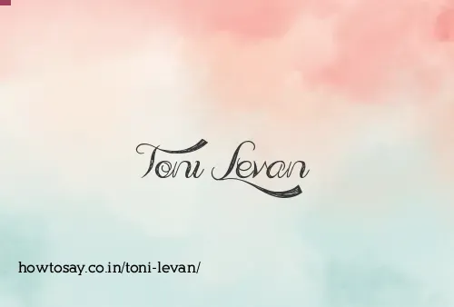 Toni Levan