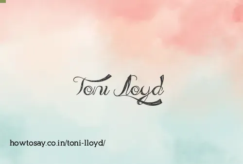 Toni Lloyd