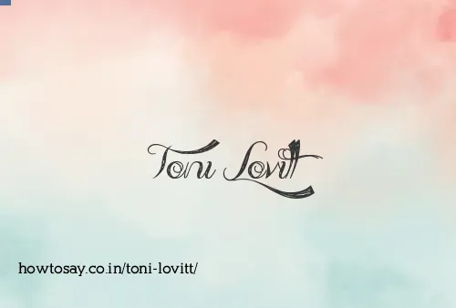Toni Lovitt