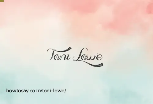 Toni Lowe