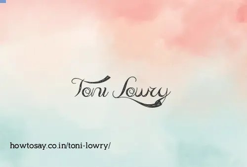 Toni Lowry