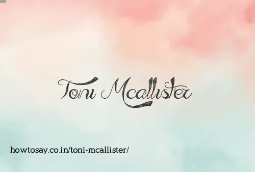 Toni Mcallister