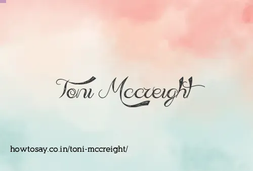 Toni Mccreight
