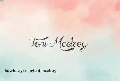 Toni Mcelroy