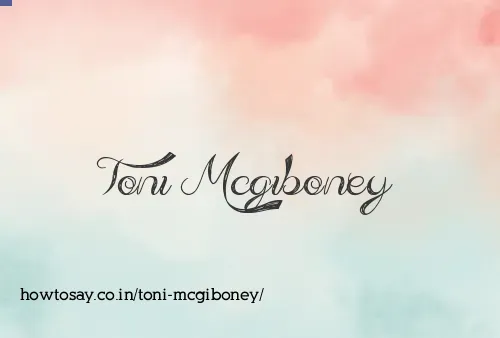 Toni Mcgiboney