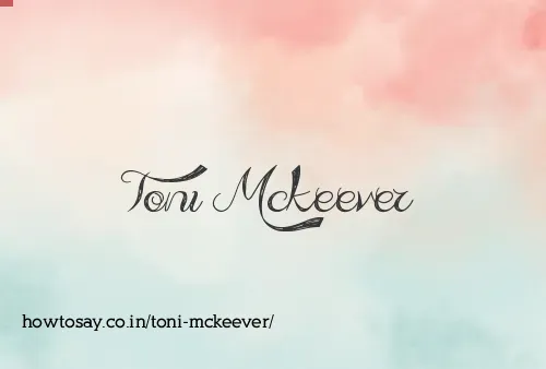Toni Mckeever