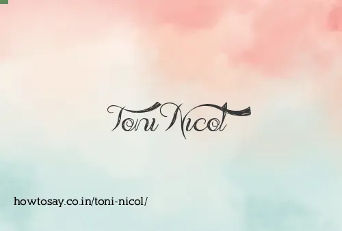 Toni Nicol