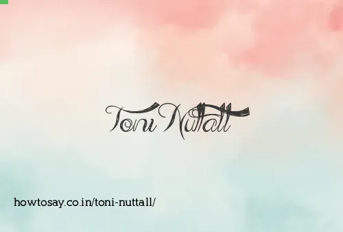 Toni Nuttall