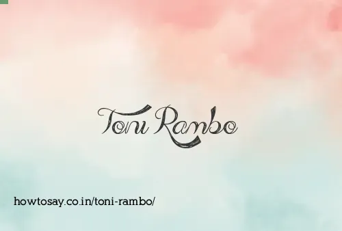 Toni Rambo