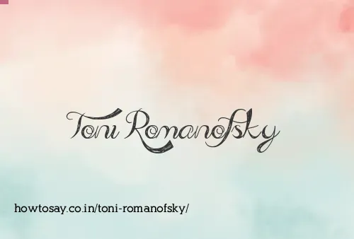 Toni Romanofsky