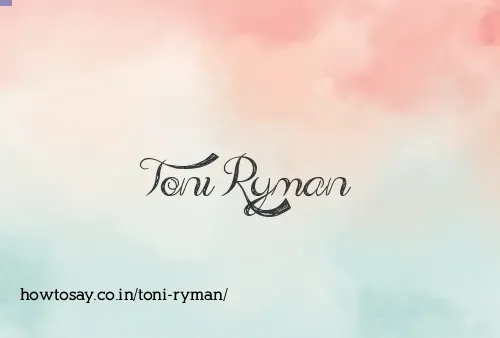 Toni Ryman