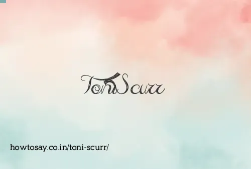 Toni Scurr