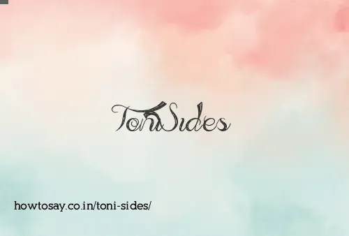 Toni Sides