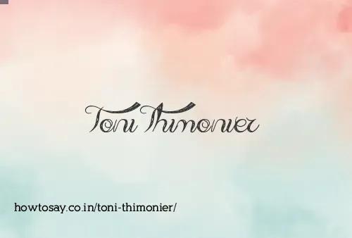 Toni Thimonier