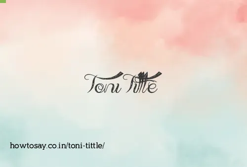 Toni Tittle