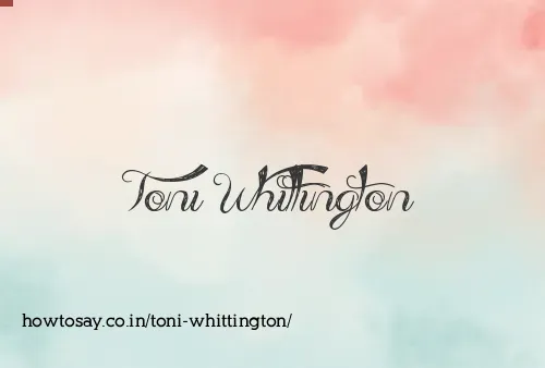 Toni Whittington