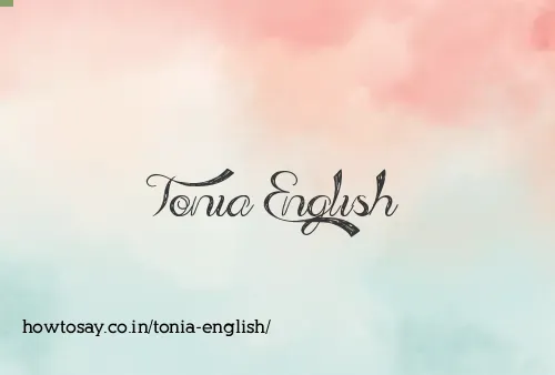 Tonia English