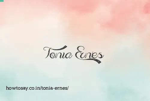 Tonia Ernes