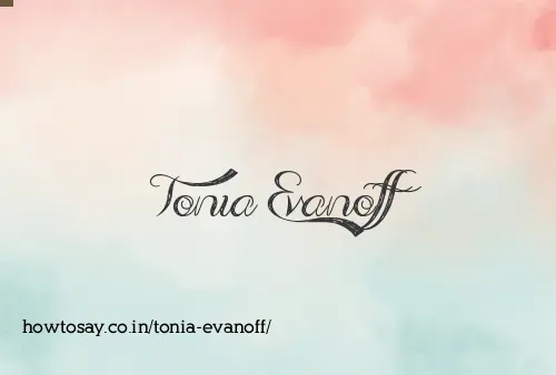 Tonia Evanoff
