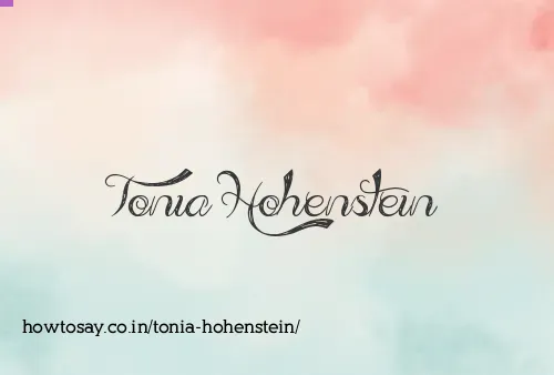 Tonia Hohenstein
