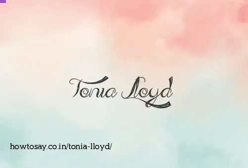 Tonia Lloyd