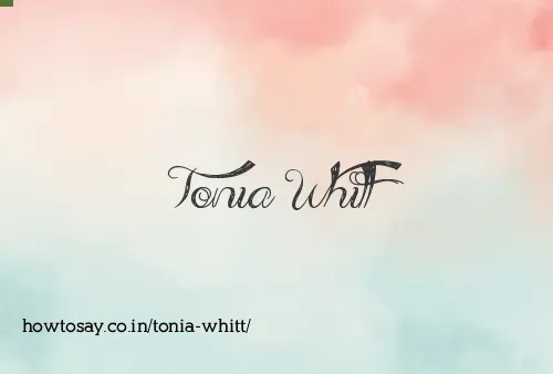 Tonia Whitt