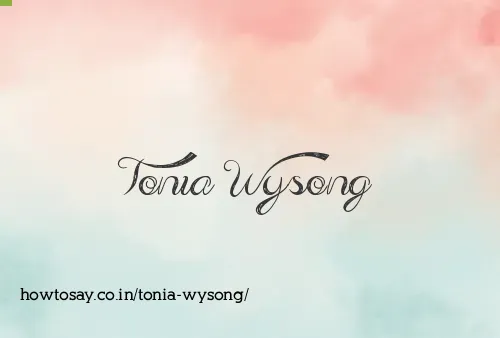 Tonia Wysong