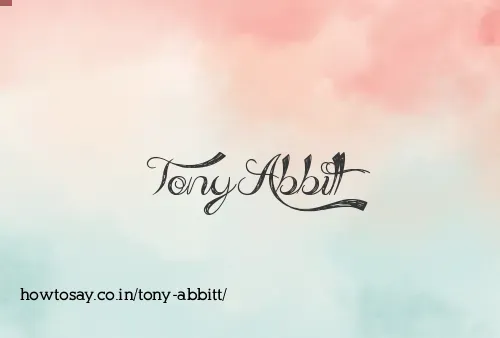Tony Abbitt