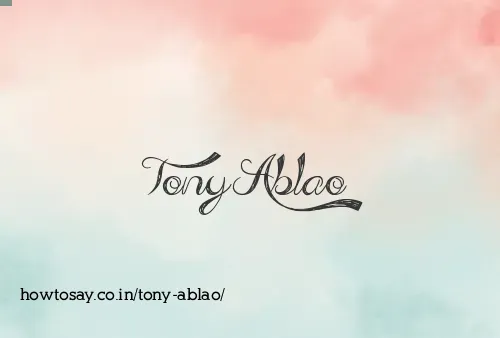 Tony Ablao