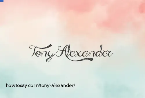 Tony Alexander