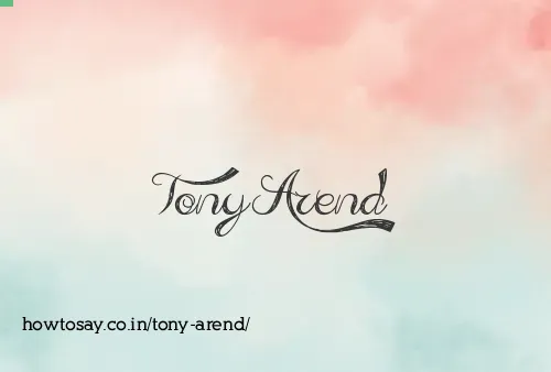 Tony Arend