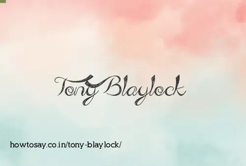 Tony Blaylock