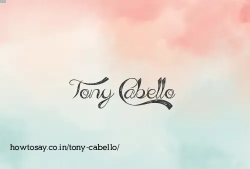 Tony Cabello