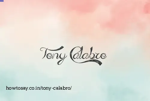 Tony Calabro